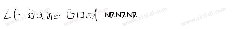 ZF Sans Bold字体转换